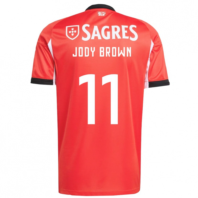 Danxen Pánské Jody Brown #11 Červená Bílá Domů Hráčské Dresy 2025/26 Dres