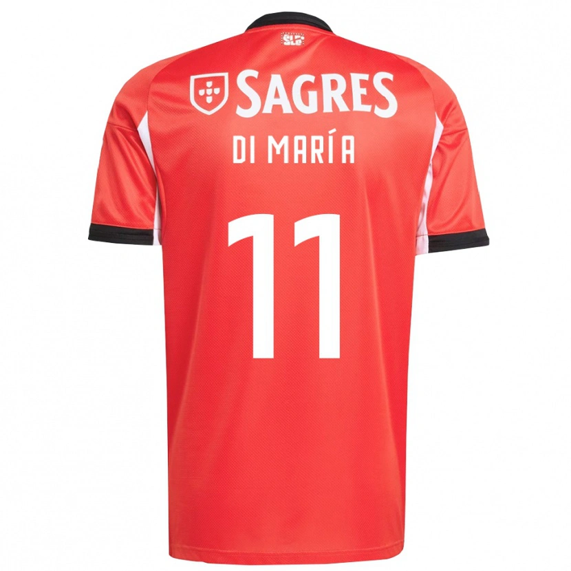 Danxen Pánské Angel Di Maria #11 Červená Bílá Domů Hráčské Dresy 2025/26 Dres