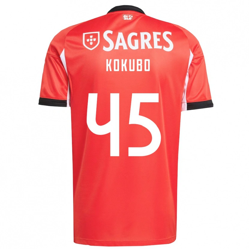 Danxen Pánské Leo Kokubo #45 Červená Bílá Domů Hráčské Dresy 2025/26 Dres
