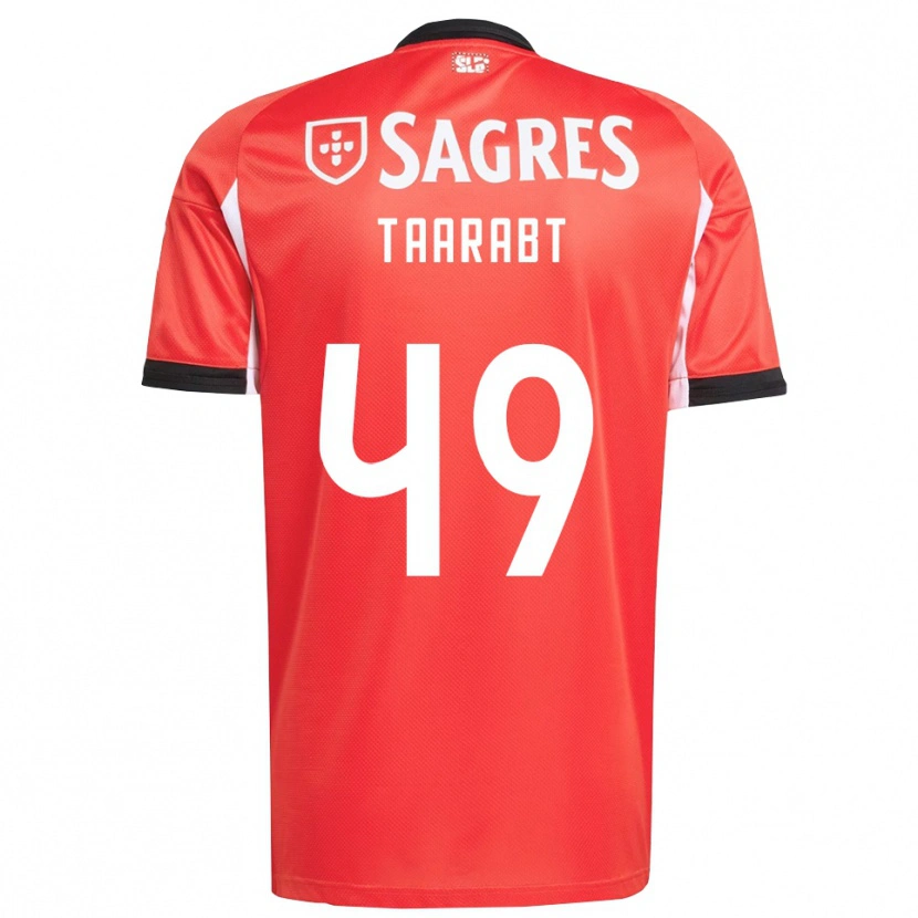 Danxen Pánské Adel Taarabt #49 Červená Bílá Domů Hráčské Dresy 2025/26 Dres
