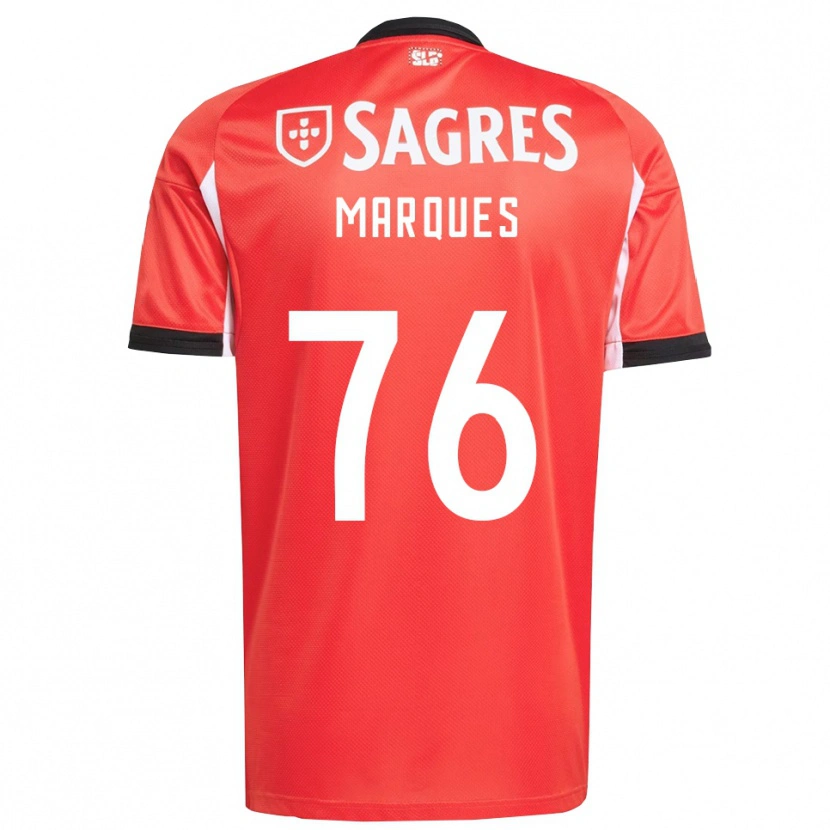 Danxen Pánské Gustavo Marques #76 Červená Bílá Domů Hráčské Dresy 2025/26 Dres