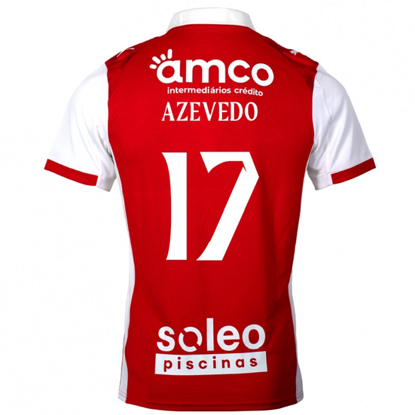 Danxen Pánské Mariana Azevedo #17 Červená Bílá Domů Hráčské Dresy 2025/26 Dres