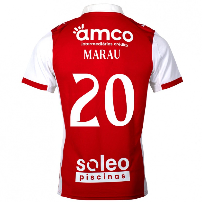 Danxen Pánské Madalena Marau #20 Červená Bílá Domů Hráčské Dresy 2025/26 Dres