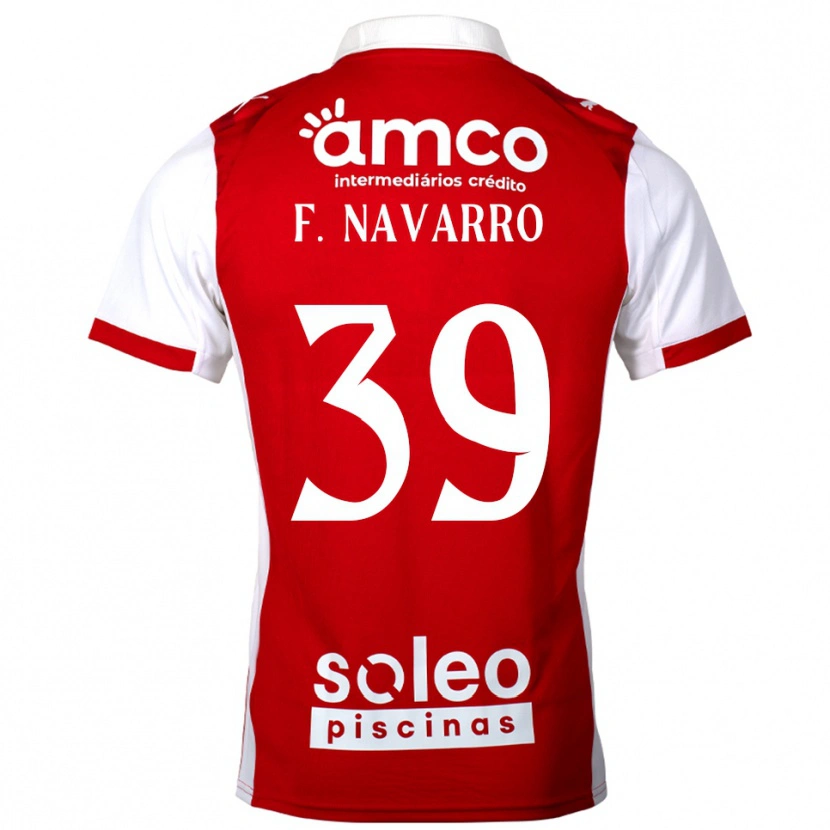 Danxen Pánské Fran Navarro #39 Červená Bílá Domů Hráčské Dresy 2025/26 Dres