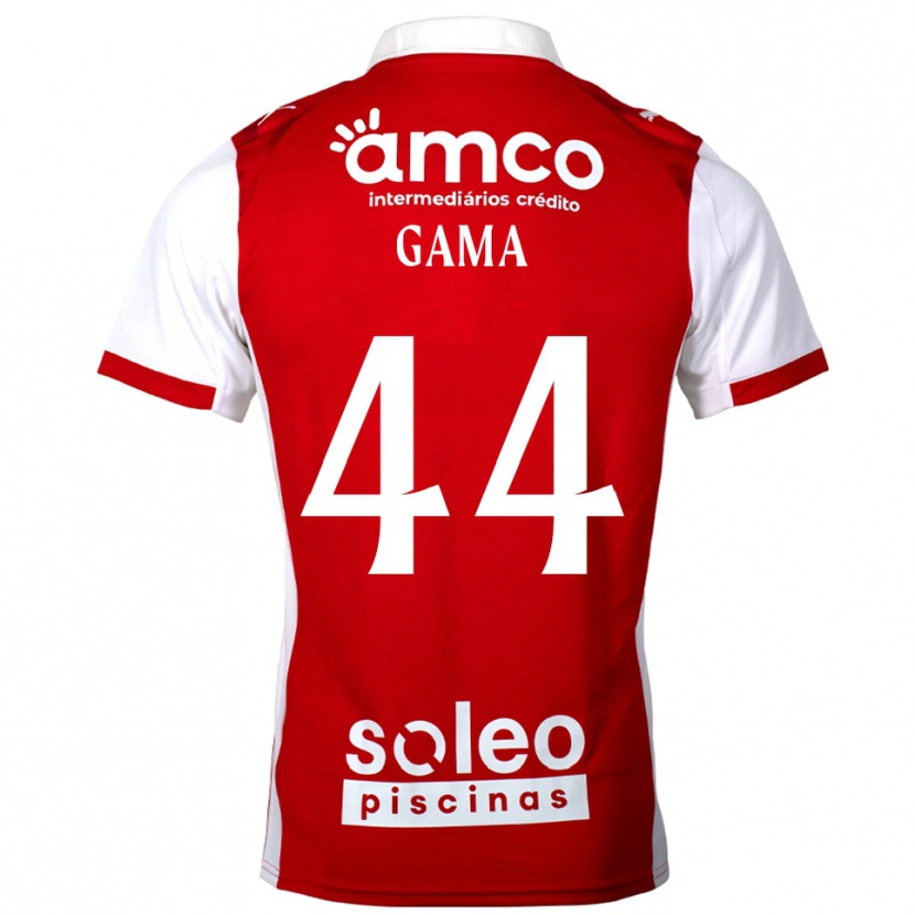 Danxen Pánské Dinis Gama #44 Červená Bílá Domů Hráčské Dresy 2025/26 Dres