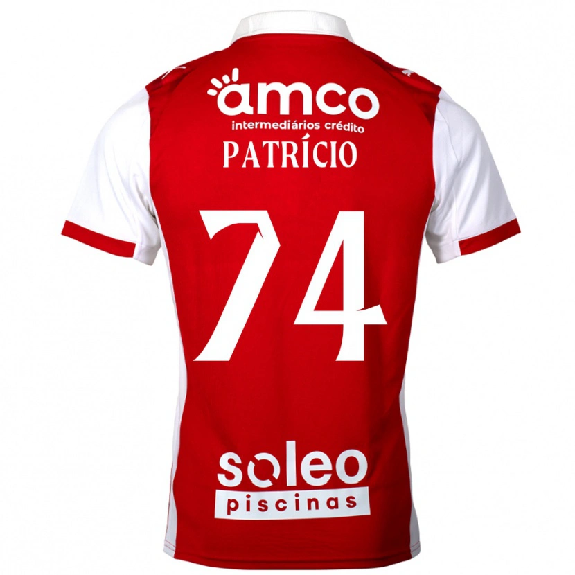 Danxen Pánské Nuno Patrício #74 Červená Bílá Domů Hráčské Dresy 2025/26 Dres