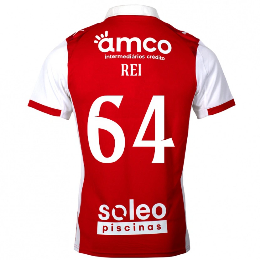 Danxen Pánské Ricardo Rei #64 Červená Bílá Domů Hráčské Dresy 2025/26 Dres