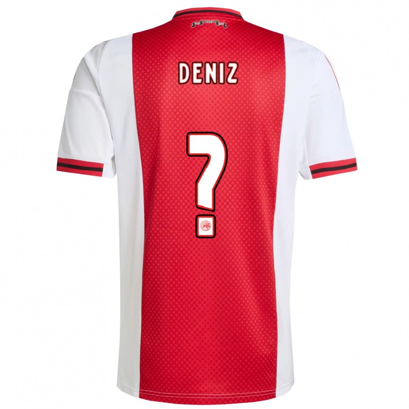 Danxen Pánské Esad Deniz #0 Červená Bílá Domů Hráčské Dresy 2025/26 Dres