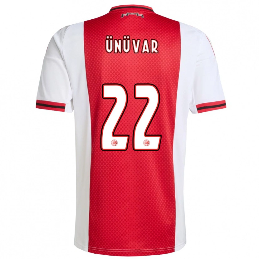 Danxen Pánské Emre Ünüvar #22 Červená Bílá Domů Hráčské Dresy 2025/26 Dres