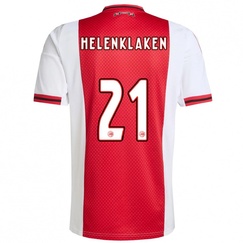 Danxen Pánské Sjors Helenklaken #21 Červená Bílá Domů Hráčské Dresy 2025/26 Dres