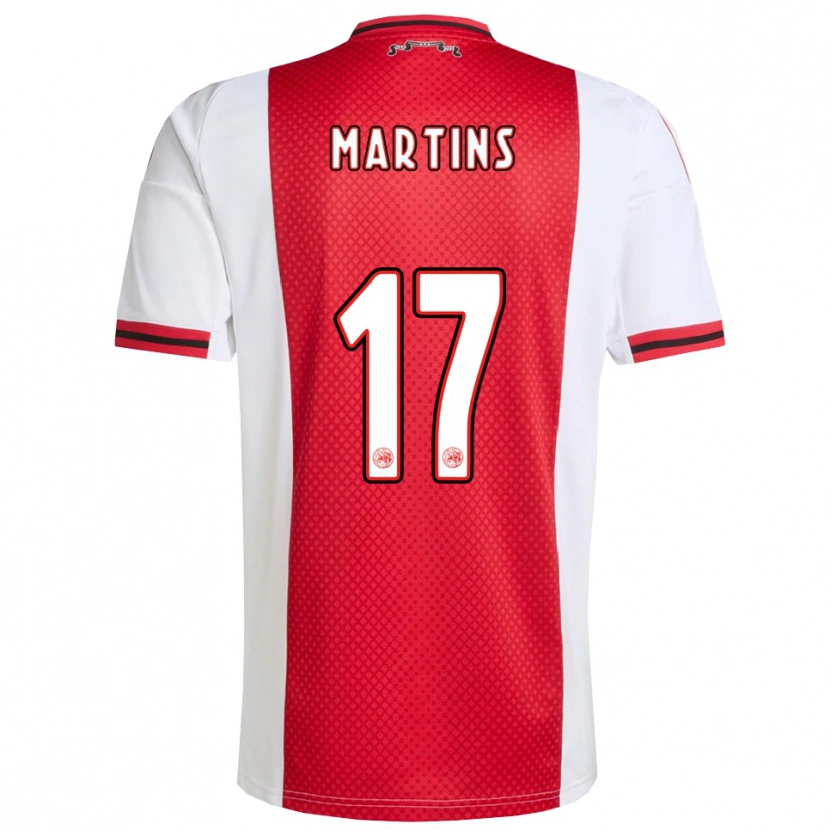 Danxen Pánské Lilinho Martins #17 Červená Bílá Domů Hráčské Dresy 2025/26 Dres