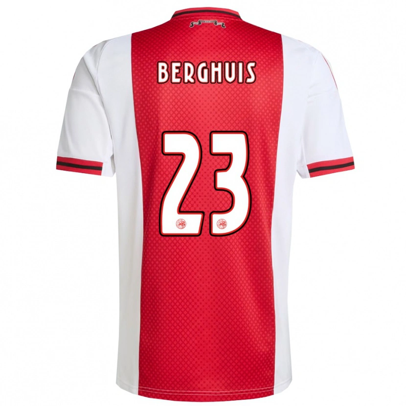 Danxen Pánské Steven Berghuis #23 Červená Bílá Domů Hráčské Dresy 2025/26 Dres