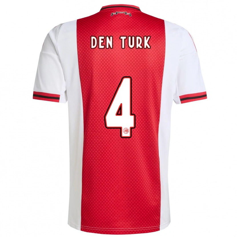 Danxen Pánské Deau Den Turk #4 Červená Bílá Domů Hráčské Dresy 2025/26 Dres