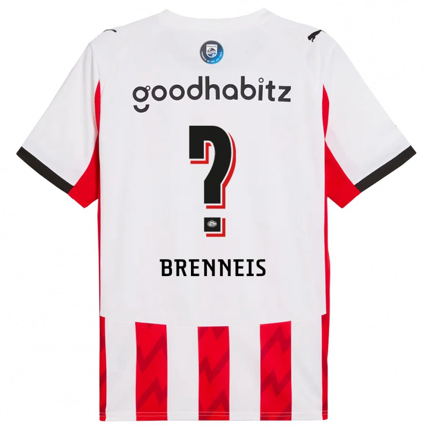 Danxen Pánské Nick Brenneis #0 Červená Bílá Domů Hráčské Dresy 2025/26 Dres