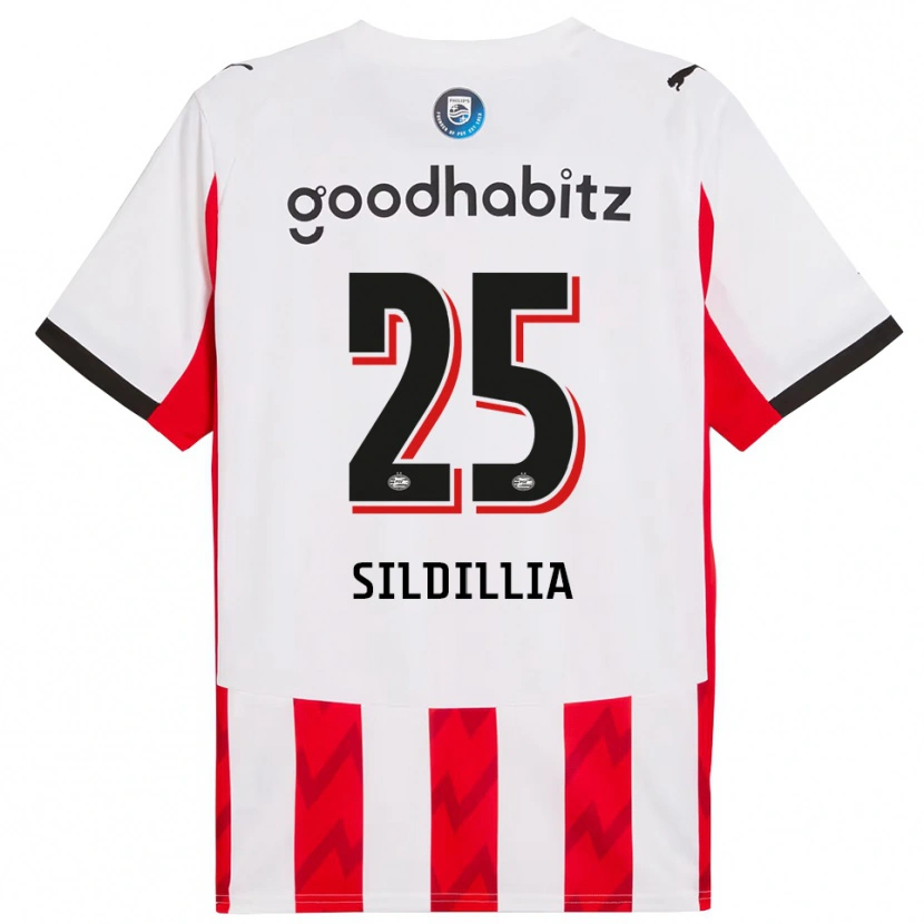 Danxen Pánské Kiliann Sildillia #25 Červená Bílá Domů Hráčské Dresy 2025/26 Dres