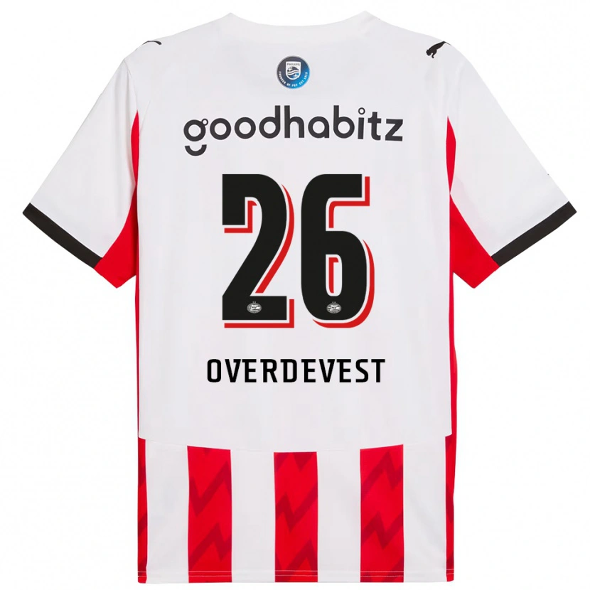 Danxen Pánské Marco Overdevest #26 Červená Bílá Domů Hráčské Dresy 2025/26 Dres