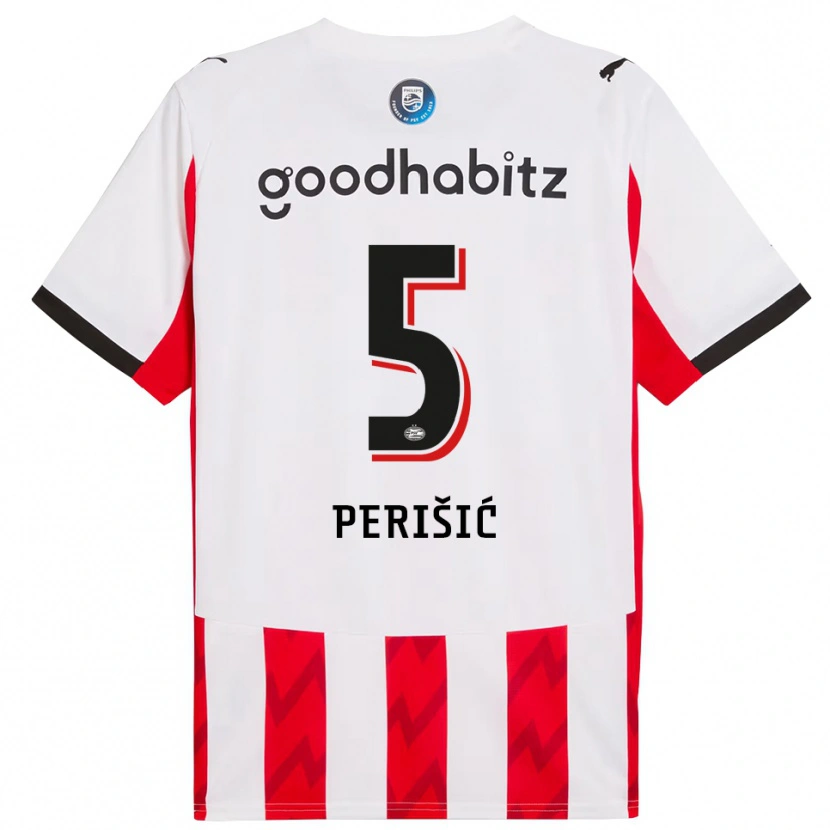 Danxen Pánské Ivan Perišić #5 Červená Bílá Domů Hráčské Dresy 2025/26 Dres