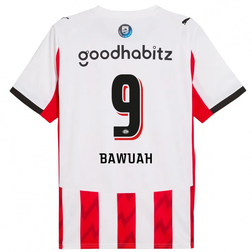 Danxen Pánské Jordy Bawuah #9 Červená Bílá Domů Hráčské Dresy 2025/26 Dres