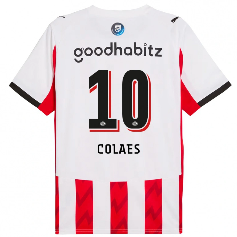 Danxen Pánské Jonas Colaes #10 Červená Bílá Domů Hráčské Dresy 2025/26 Dres