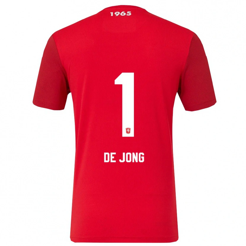 Danxen Pánské Danielle De Jong #1 Červená Bílá Domů Hráčské Dresy 2025/26 Dres