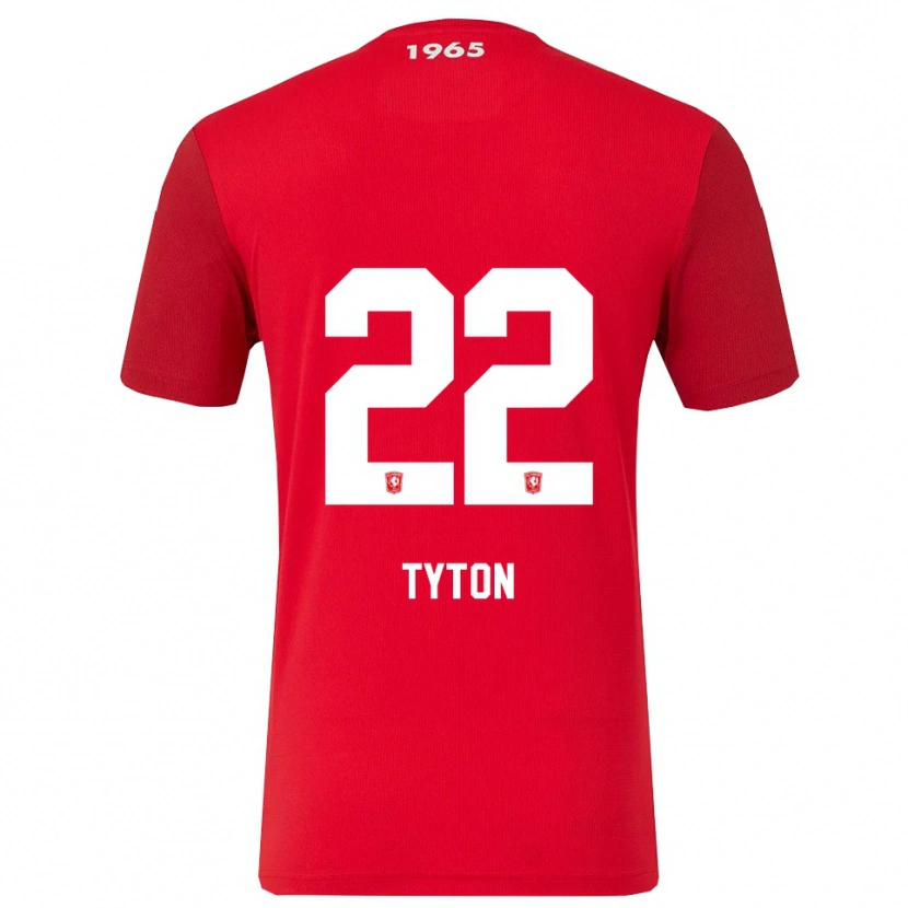 Danxen Pánské Przemyslaw Tyton #22 Červená Bílá Domů Hráčské Dresy 2025/26 Dres