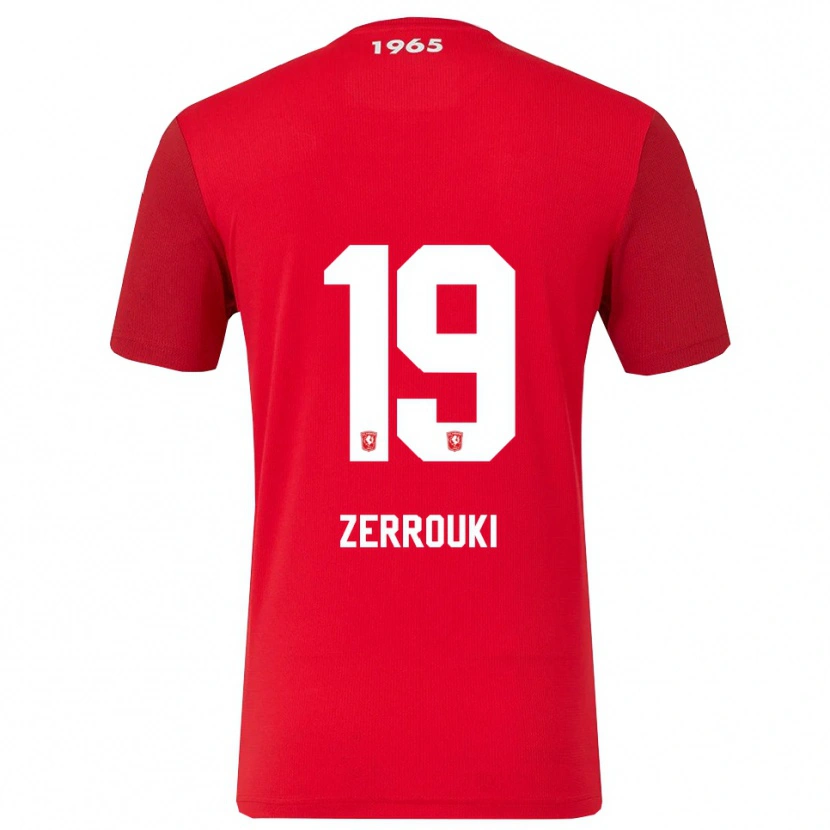 Danxen Pánské Ramiz Zerrouki #19 Červená Bílá Domů Hráčské Dresy 2025/26 Dres