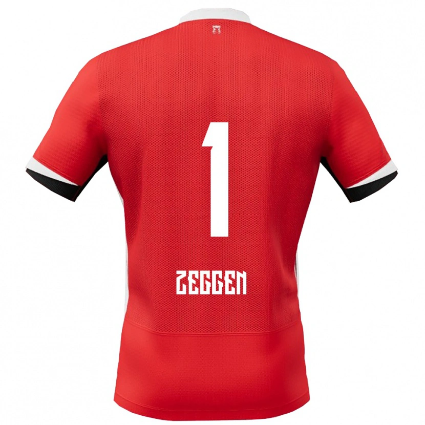 Danxen Pánské Kiyani Zeggen #1 Červená Bílá Domů Hráčské Dresy 2025/26 Dres