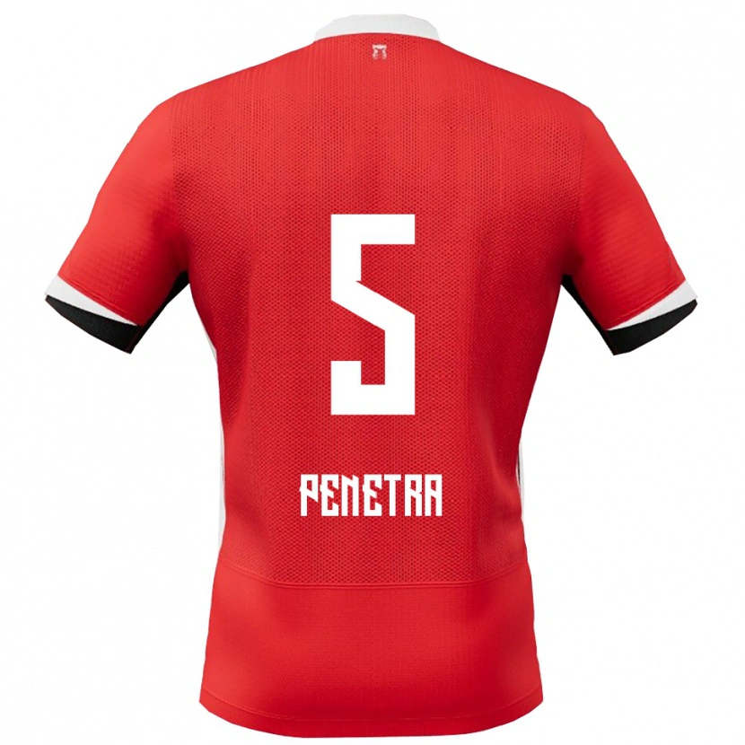 Danxen Pánské Alexandre Penetra #5 Červená Bílá Domů Hráčské Dresy 2025/26 Dres