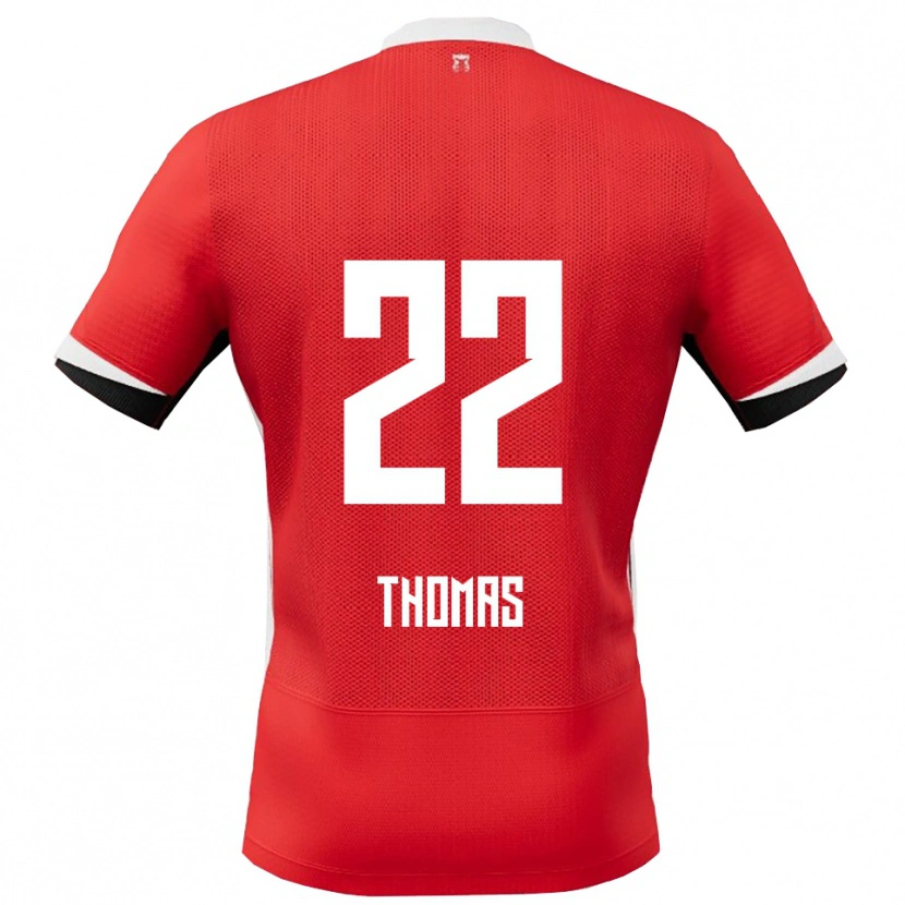 Danxen Pánské Kealyn Thomas #22 Červená Bílá Domů Hráčské Dresy 2025/26 Dres