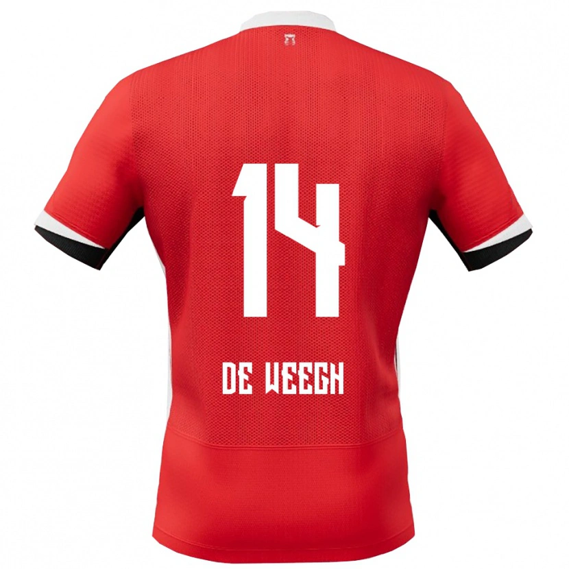 Danxen Pánské Bo Op De Weegh #14 Červená Bílá Domů Hráčské Dresy 2025/26 Dres