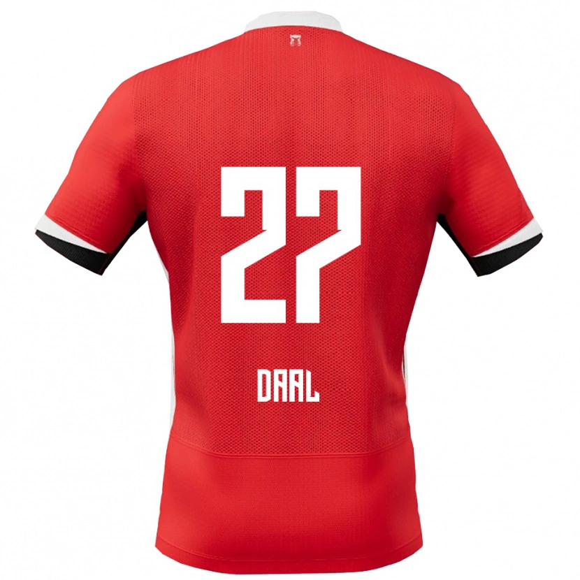 Danxen Pánské Ro-Zangelo Daal #27 Červená Bílá Domů Hráčské Dresy 2025/26 Dres