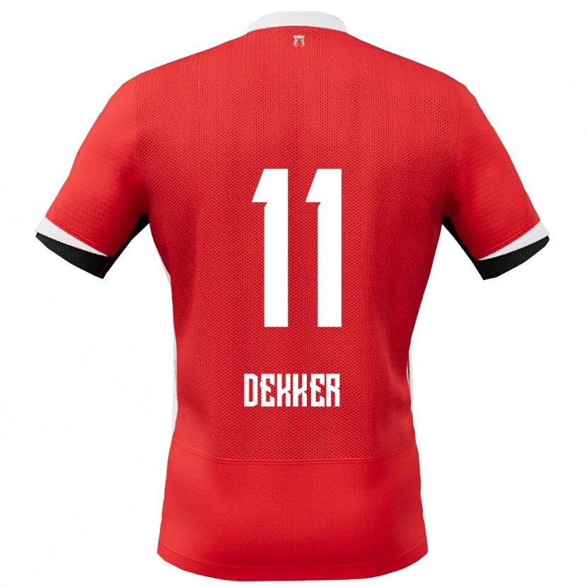 Danxen Pánské Isabella Dekker #11 Červená Bílá Domů Hráčské Dresy 2025/26 Dres