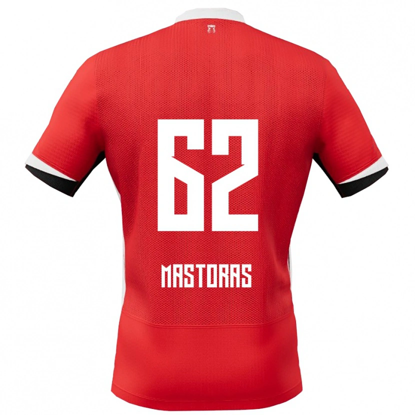 Danxen Pánské Enoch Mastoras #62 Červená Bílá Domů Hráčské Dresy 2025/26 Dres