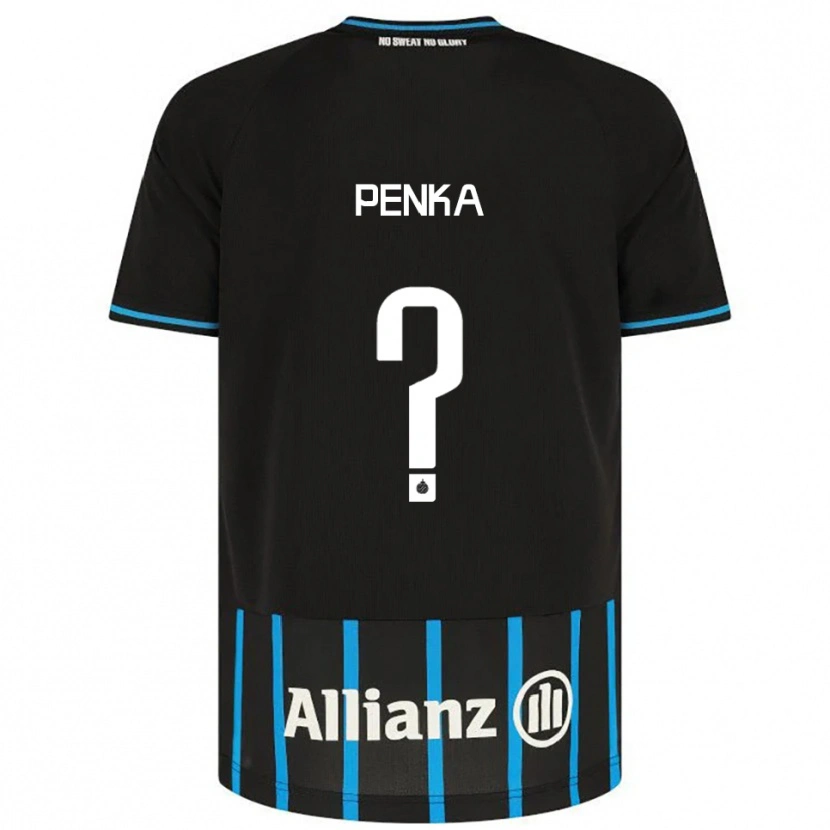 Danxen Pánské Godfried Penka #0 Černá Modrá Domů Hráčské Dresy 2025/26 Dres