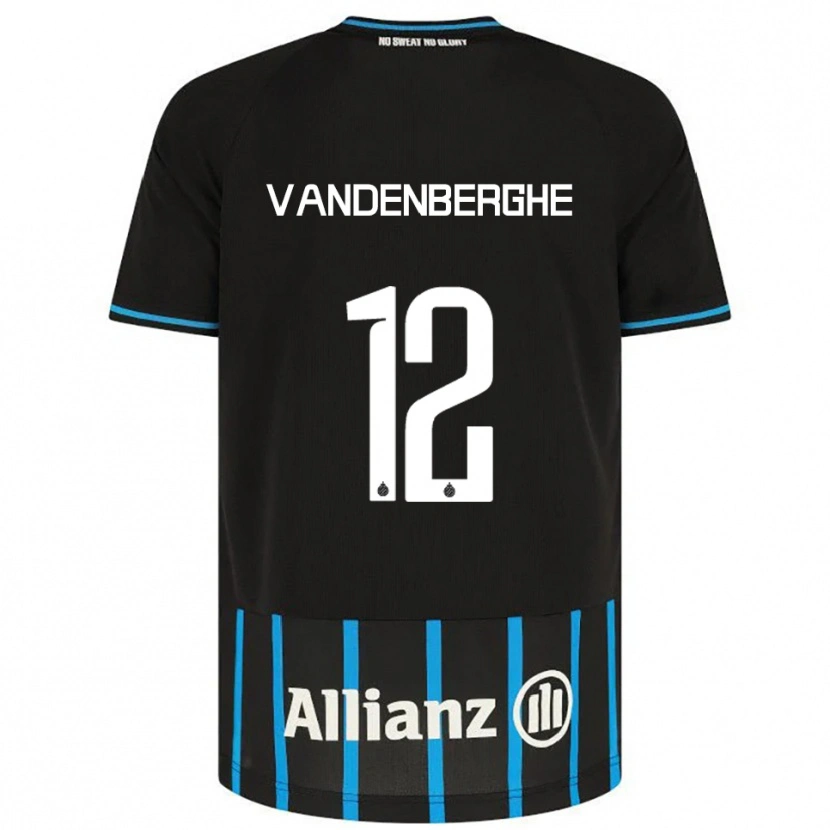 Danxen Pánské Xander Vandenberghe #12 Černá Modrá Domů Hráčské Dresy 2025/26 Dres