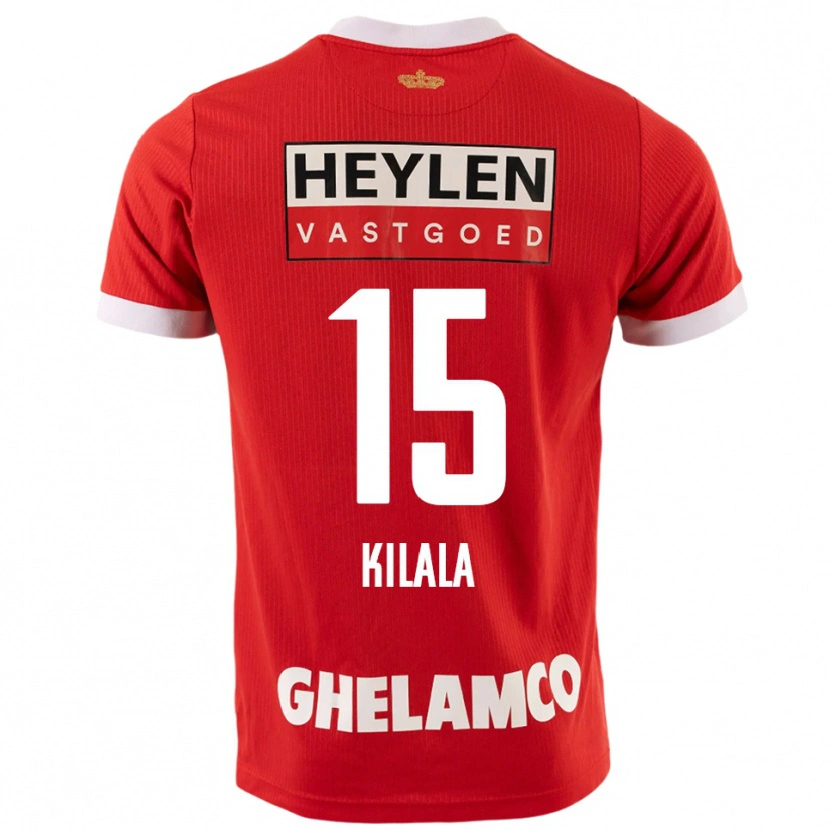Danxen Pánské Baptiste Kilala #15 Červená Bílá Domů Hráčské Dresy 2025/26 Dres