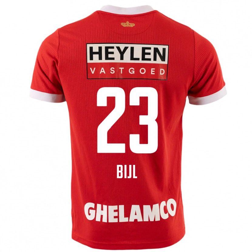 Danxen Pánské Glenn Bijl #23 Červená Bílá Domů Hráčské Dresy 2025/26 Dres