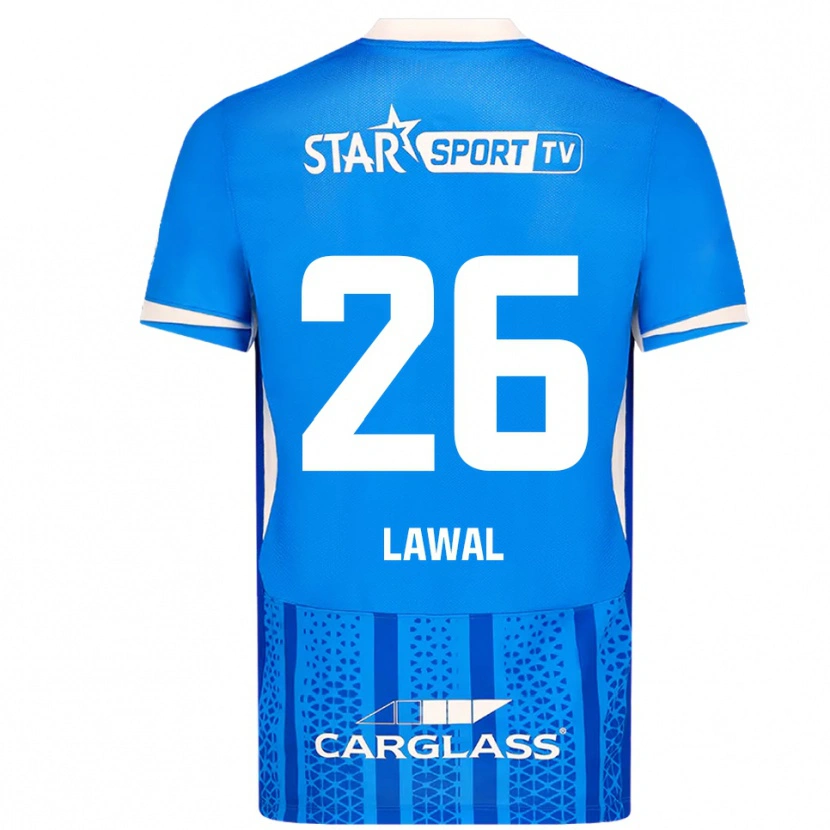 Danxen Pánské Tobias Lawal #26 Modrá Bílá Domů Hráčské Dresy 2025/26 Dres
