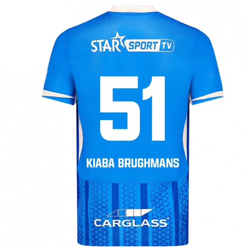 Danxen Pánské Lucca Brughmans #51 Modrá Bílá Domů Hráčské Dresy 2025/26 Dres