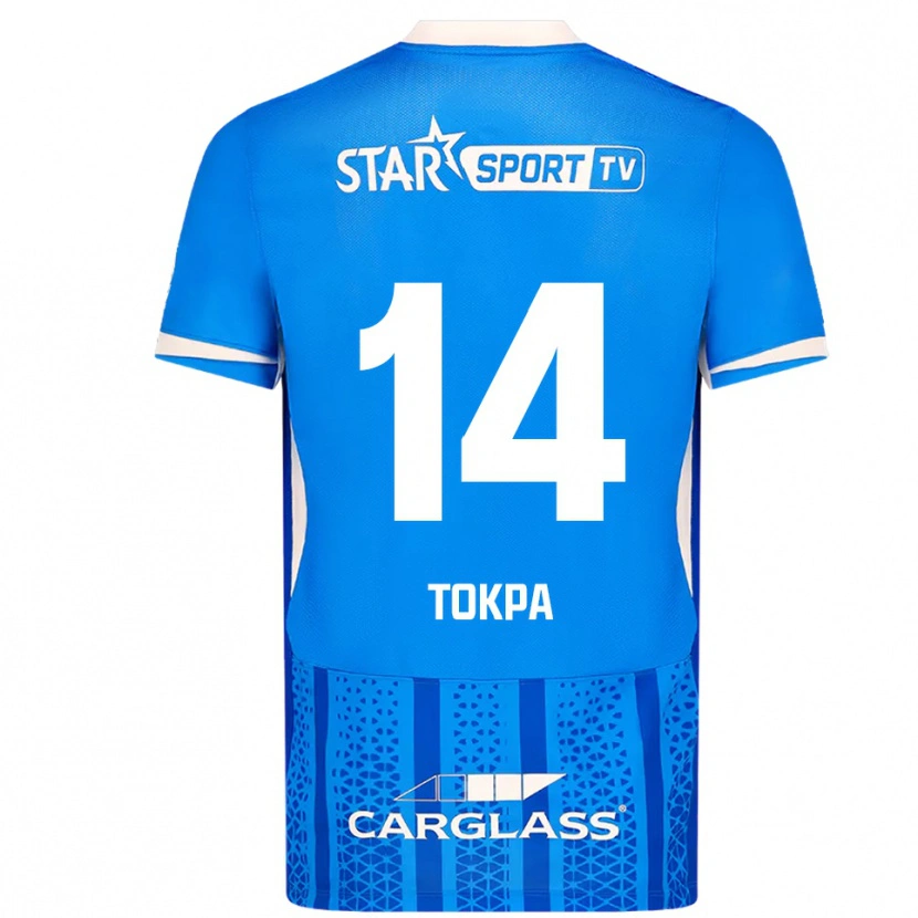 Danxen Pánské Winner Tokpa #14 Modrá Bílá Domů Hráčské Dresy 2025/26 Dres