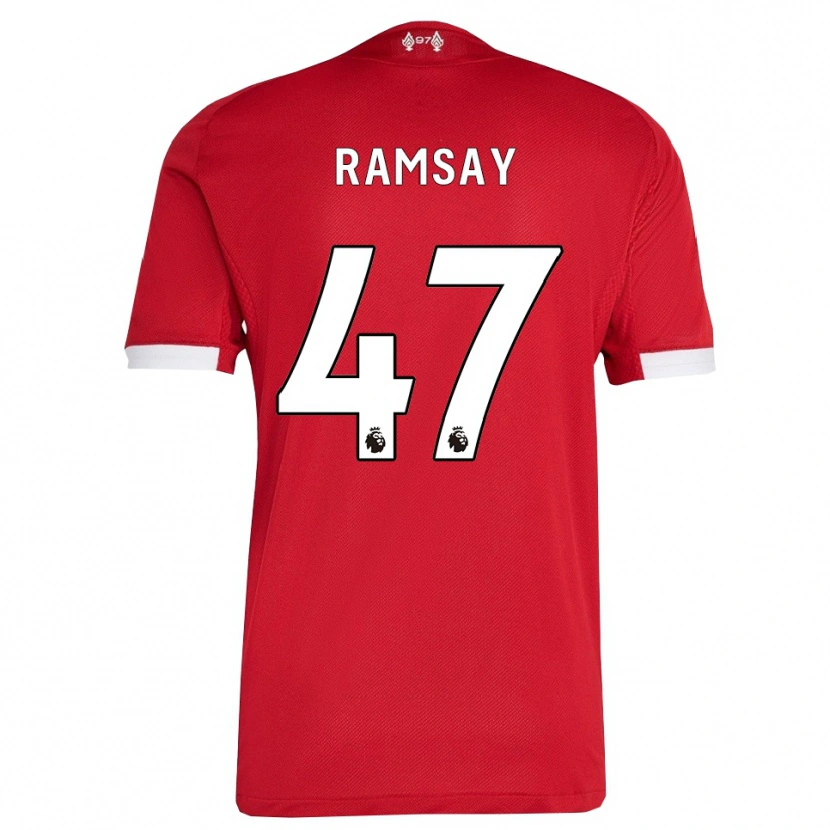 Danxen Pánské Calvin Ramsay #47 Červená Bílá Domů Hráčské Dresy 2025/26 Dres