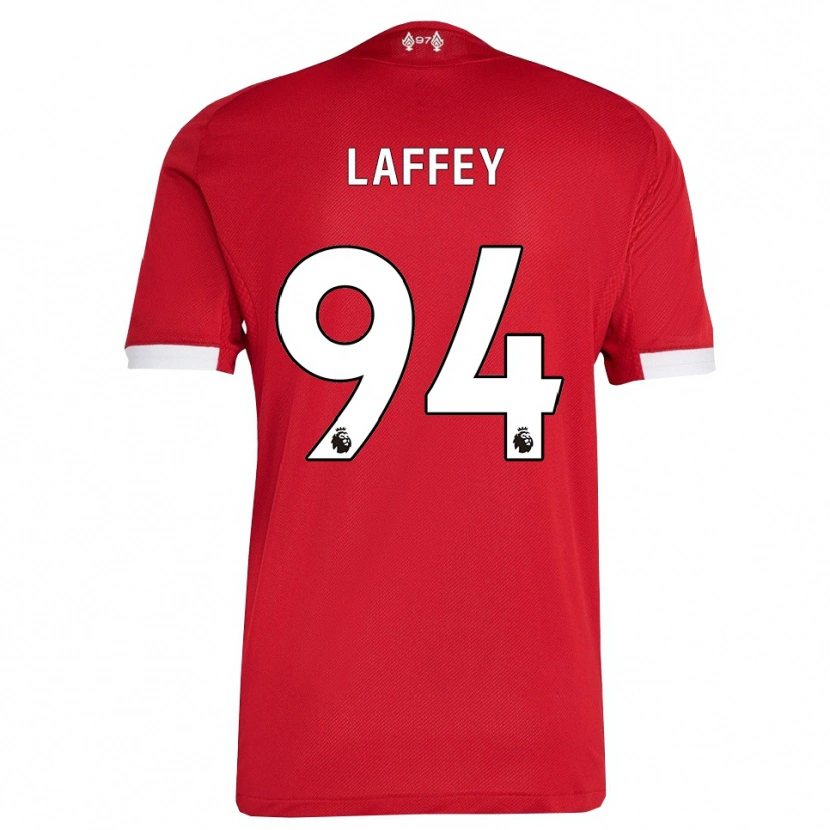 Danxen Pánské Michael Laffey #94 Červená Bílá Domů Hráčské Dresy 2025/26 Dres