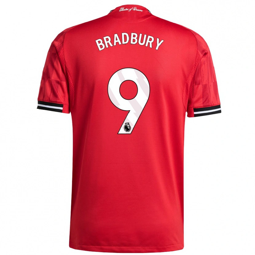 Danxen Pánské Louie Bradbury #9 Červená Černá Bílá Domů Hráčské Dresy 2025/26 Dres