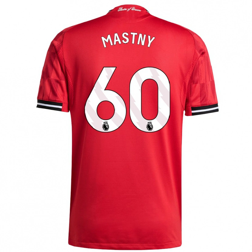 Danxen Pánské Ondrej Mastny #60 Červená Černá Bílá Domů Hráčské Dresy 2025/26 Dres