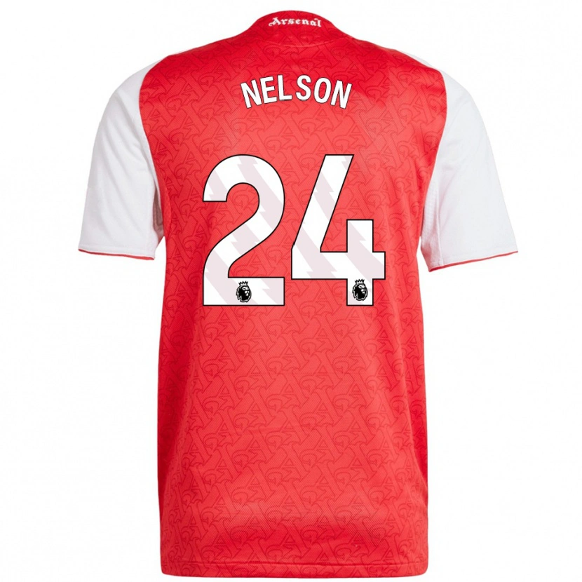 Danxen Pánské Reiss Nelson #24 Červená Bílá Domů Hráčské Dresy 2025/26 Dres