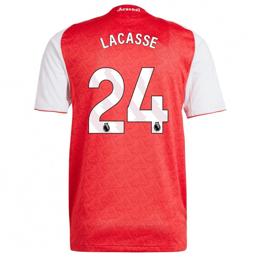 Danxen Pánské Cloé Lacasse #24 Červená Bílá Domů Hráčské Dresy 2025/26 Dres