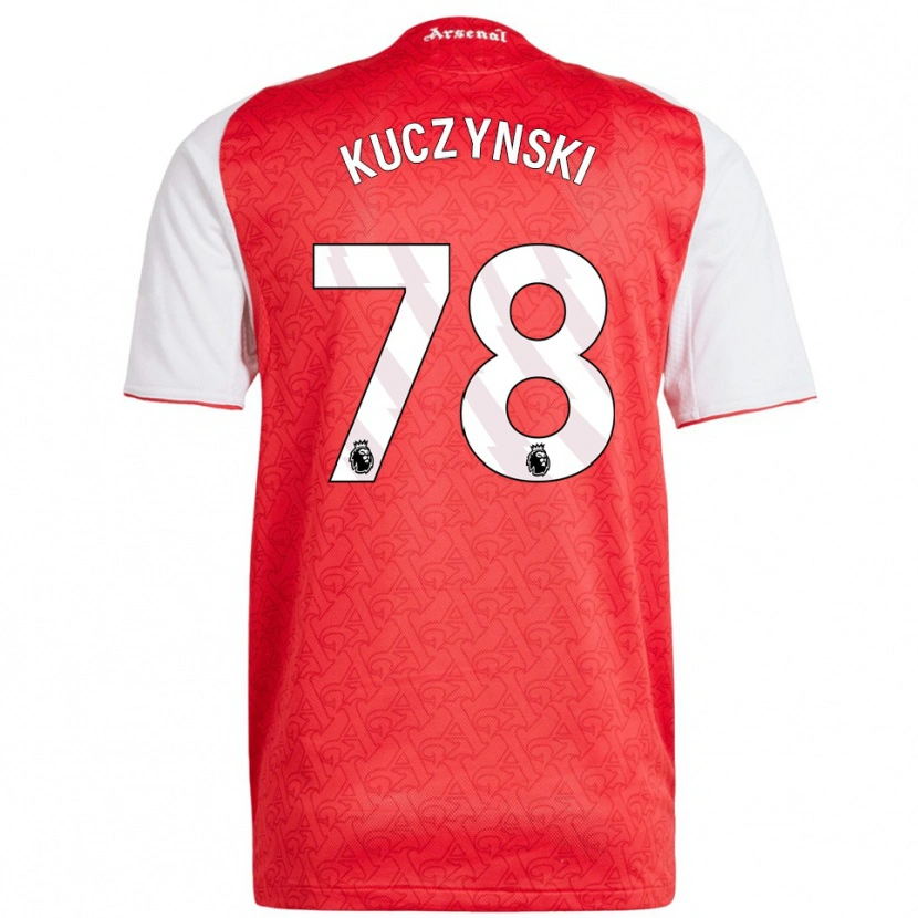 Danxen Pánské Max Kuczynski #78 Červená Bílá Domů Hráčské Dresy 2025/26 Dres