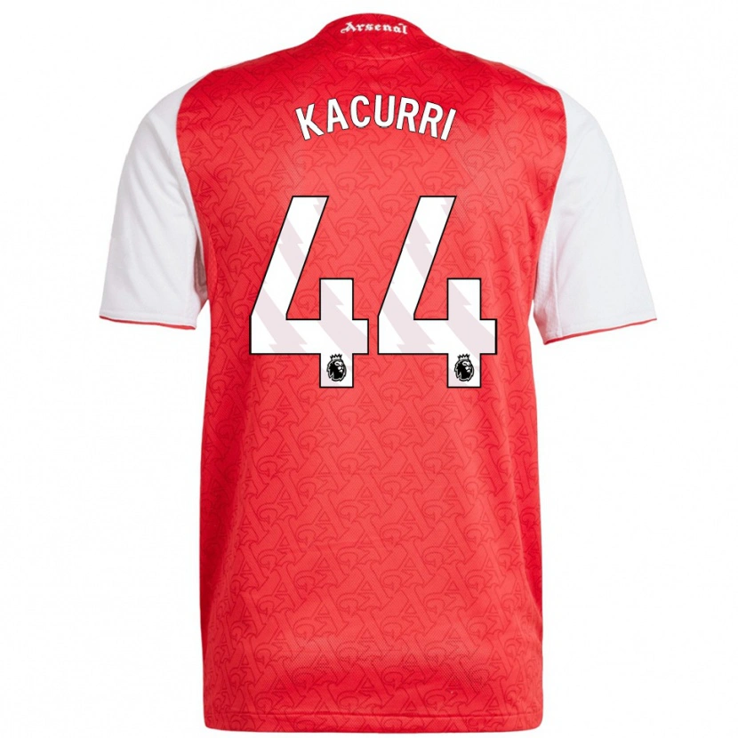 Danxen Pánské Maldini Kacurri #44 Červená Bílá Domů Hráčské Dresy 2025/26 Dres