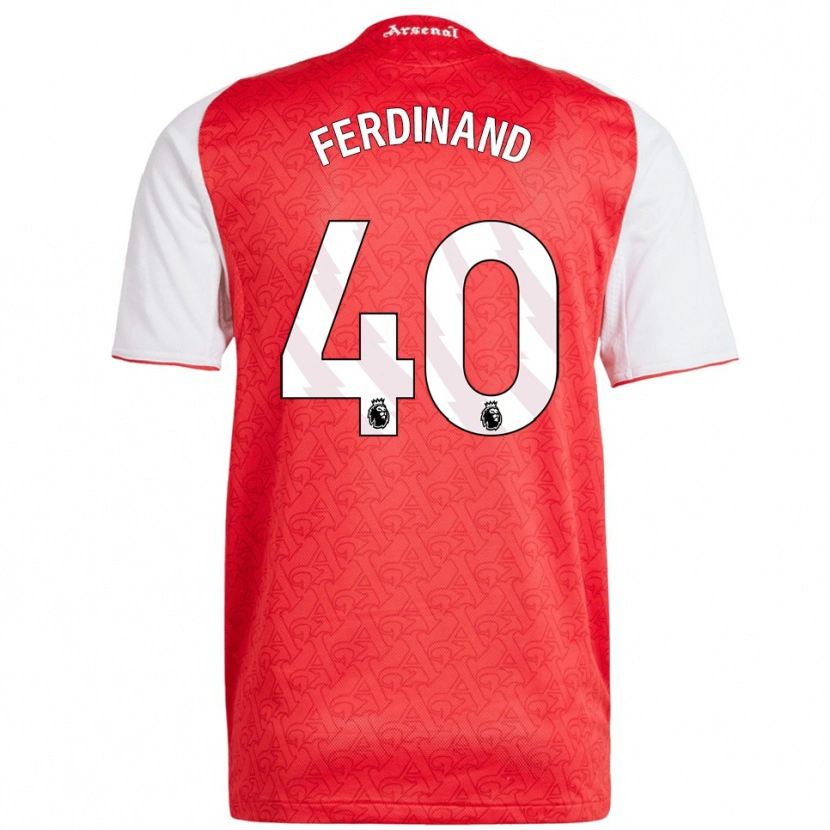 Danxen Pánské Sebastian Ferdinand #40 Červená Bílá Domů Hráčské Dresy 2025/26 Dres
