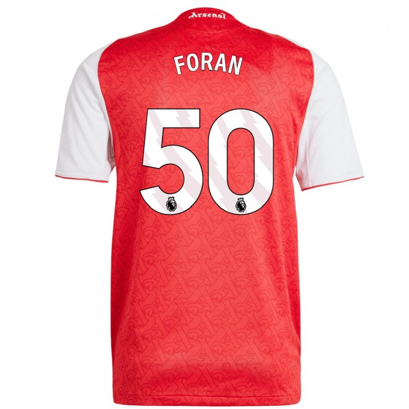 Danxen Pánské Taylor Foran #50 Červená Bílá Domů Hráčské Dresy 2025/26 Dres